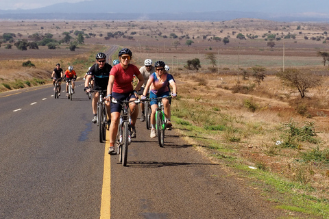 Moshi: Guided Cycling Tour with Mount Kilimanjaro Views