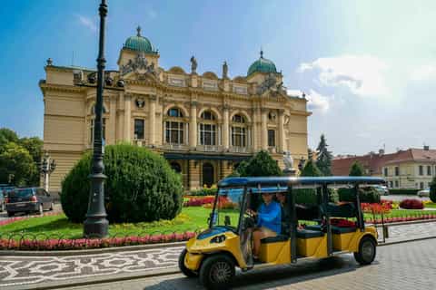 Cracovie : visite de la ville en voiture électrique et audioguide de Wawel Hill