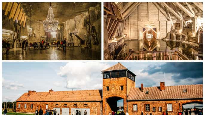 depuis cracovie auschwitz et mine de sel de wieliczka