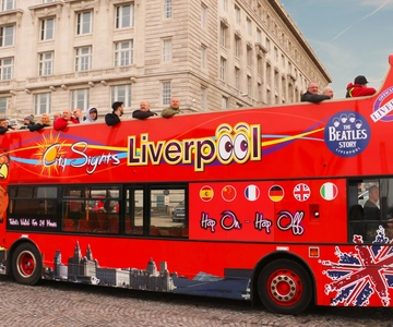 Liverpool: Open-Top Sightseeing Hop-On Hop-Off Bus Tour