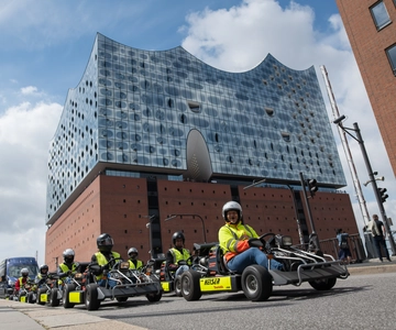 Hamburg: Panoramic Streetkart Tour