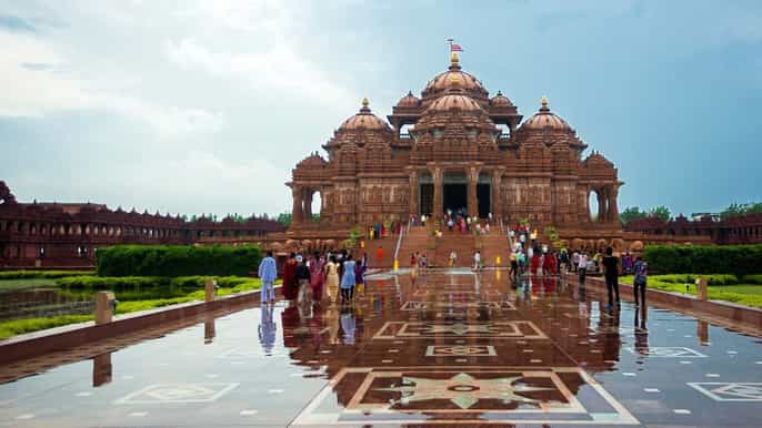 delhi swaminarayan akshardham temple evening show