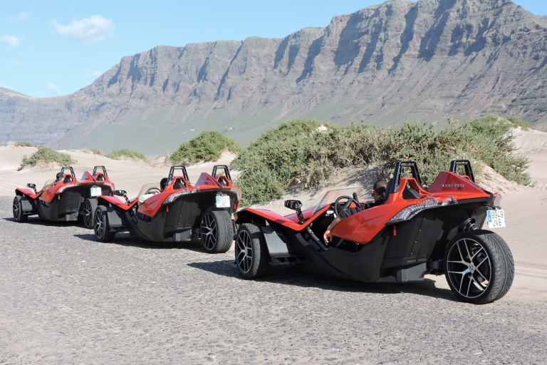 Lanzarote: visite guidée de 3 heures en roadster à 3 roues