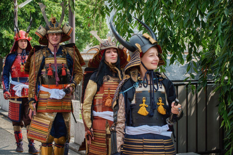 Kyoto Samurai Walk: Matcha, Calligraphy & Photoshoot
