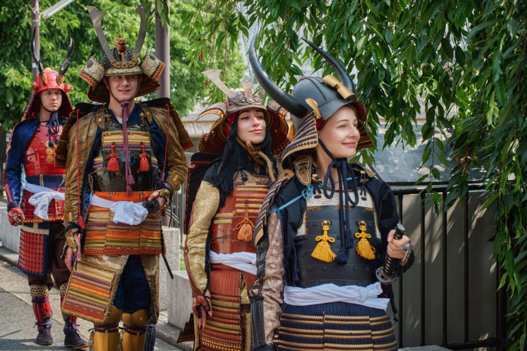 Kyoto Samurai Walk: Matcha, Calligraphy & Photoshoot