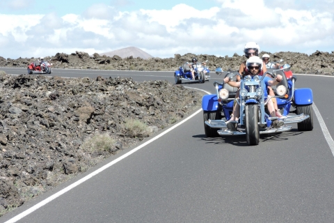 Lanzarote: tour en triciclo de tres ruedas para tres personas