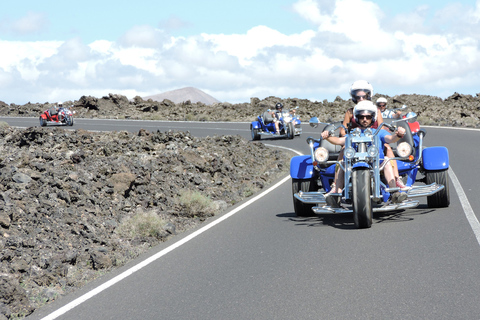 Lanzarote: passeio de triciclo de três rodas para três pessoas