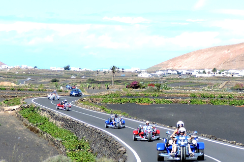 Lanzarote : tour en tricycle à trois roues pour trois personnes