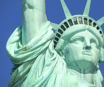 New York: Vrijheidsbeeld & Ellis Island met veerboot