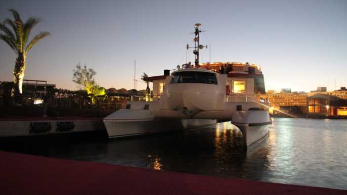 Valencia: crucero en catamarán al atardecer con cóctel