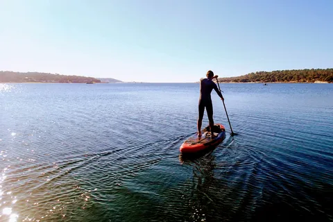 Lisbonne : Aventure Stand Up Paddle à la lagune d'Albufeira