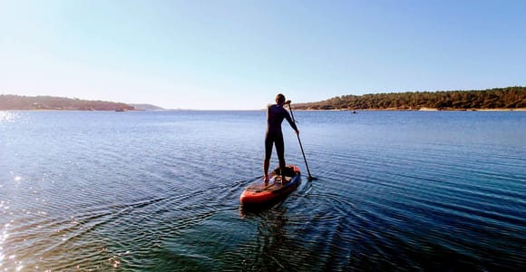 Lisbon: Stand Up Paddle Adventure at Albufeira Lagoon