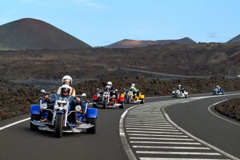 Lanzarote: three wheeler trike tour for three people