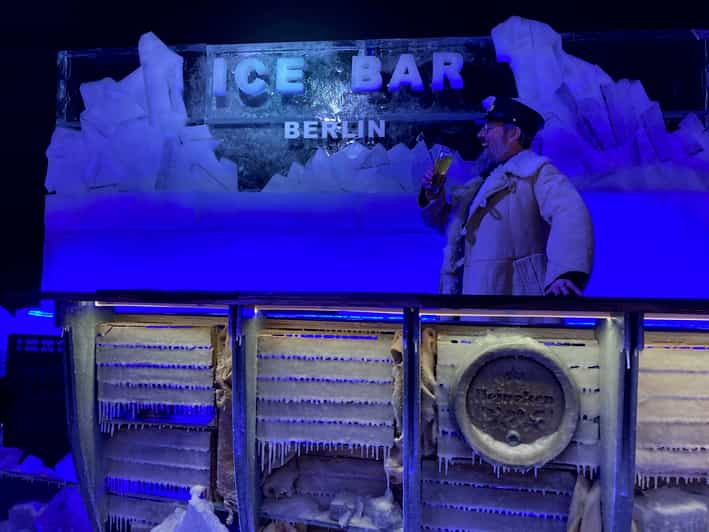 Berlin Icebar Entrance With Cocktail and Two Drinks GetYourGuide