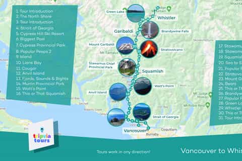 Mellom Vancouver og Whistler: Selvstyrt tur til lydkjøring