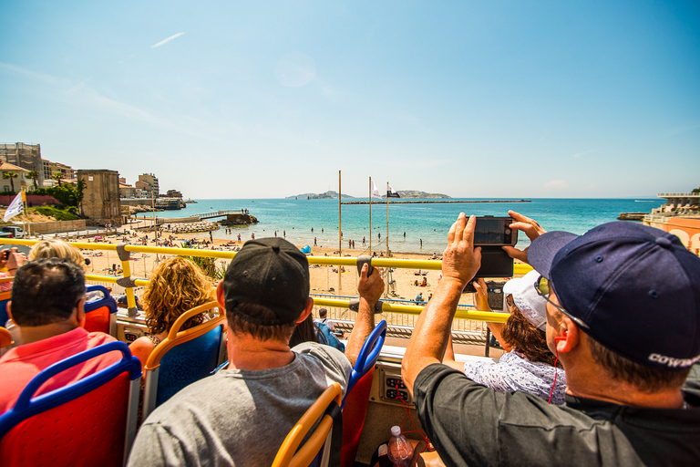 Marseille : visite panoramique en Colorbus Hop-On Hop-OffLigne rouge Colorbus