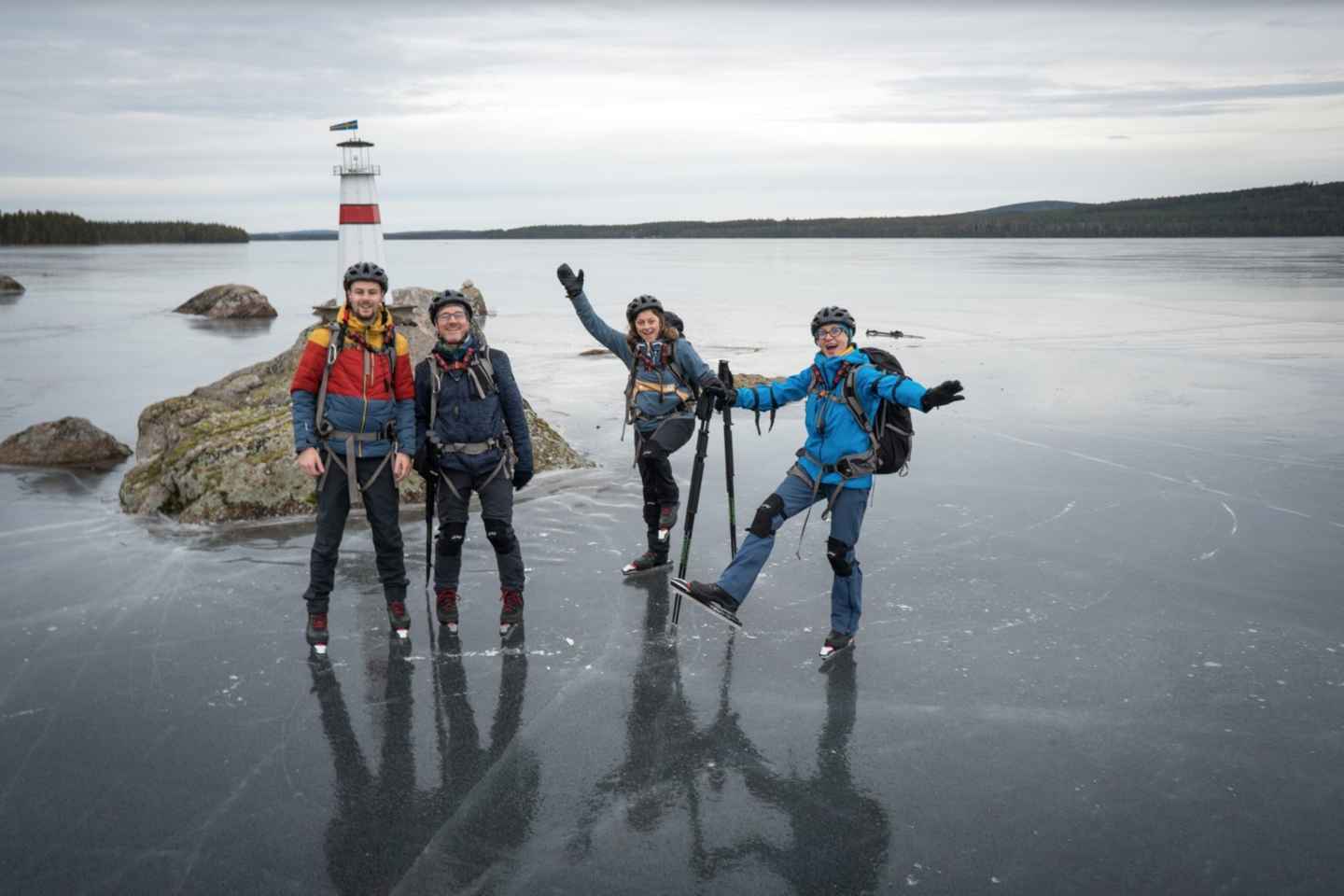 Stoccolma: giornata di pattinaggio sul ghiaccio