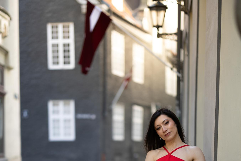 Belle séance photo dans le vieux Riga