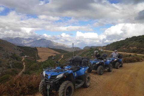 Ab Georgioupoli: Halbtägige Quad-/ATV-SafariQuad für 1 Fahrer und 1 Beifahrer