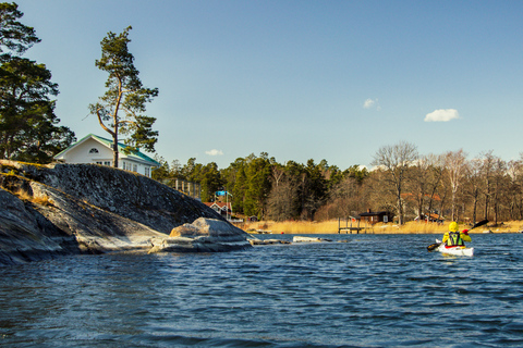 Stockholm : kayak d'hiver de 3 heures et expérience Fika