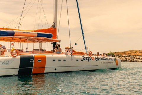 Lagos: Sunset Catamaran Tour Music and Bar Aboard