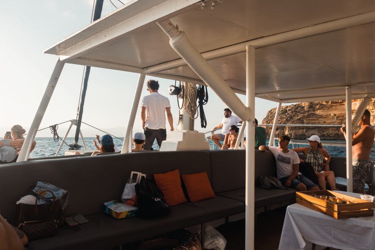 Palma de Mallorca: tour de medio día en catamarán con buféCrucero al atardecer