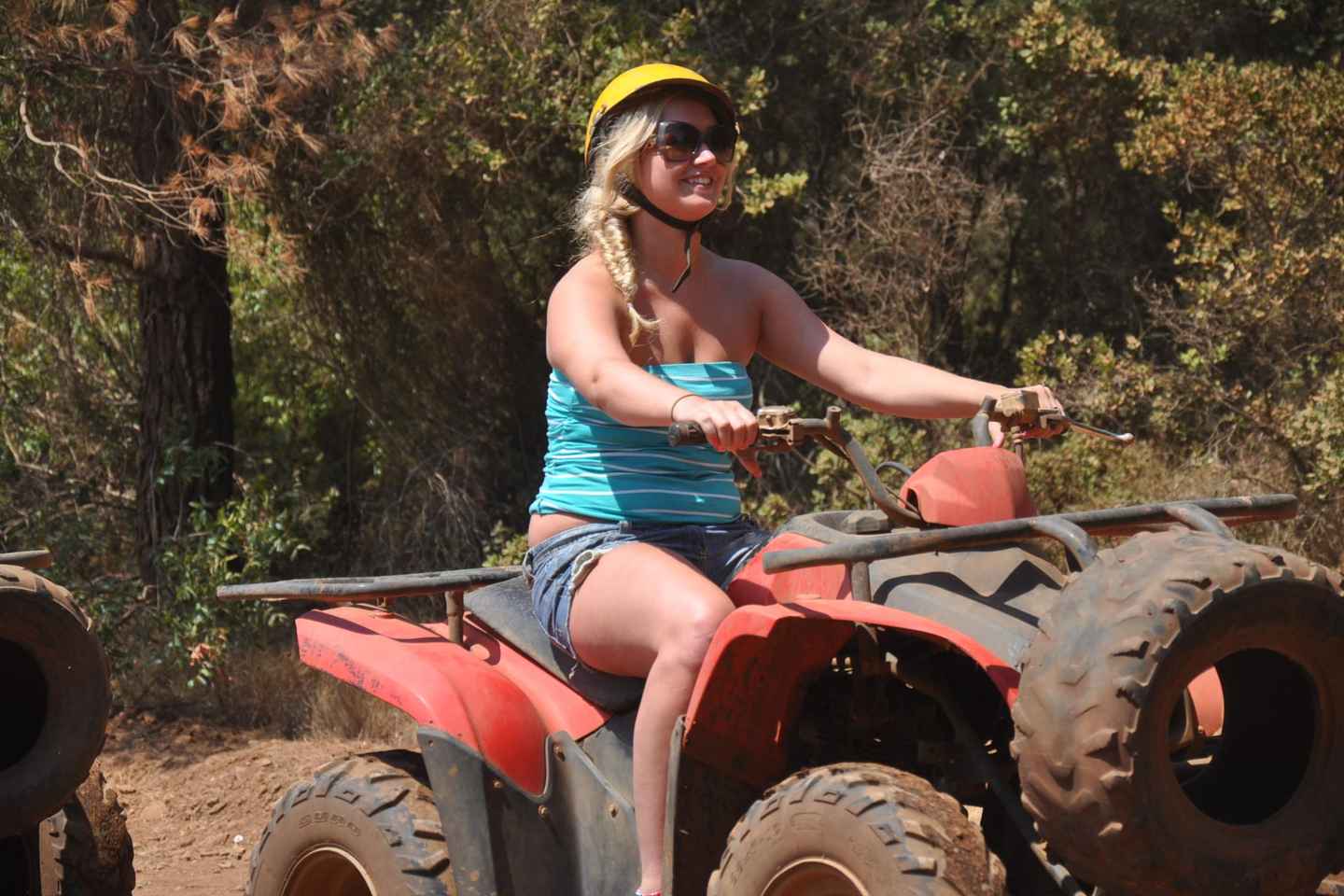 Kemer: Forest, Mud, and Streams Quad Safari Tour with Pickup