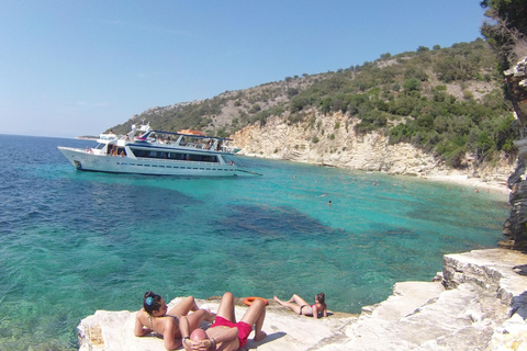 Lefkimmi: Blue Lagoon Cruise with BBQ Lunch and Swim Stops