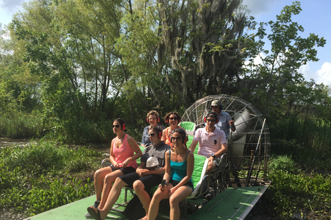 Från New Orleans: Swamp Airboat, 2 Plantation Tours &amp; Lunch