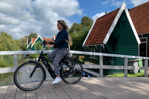 Amsterdam: fietstocht door het platteland en windmolens van de Zaanse Schans