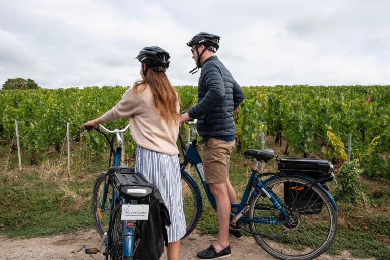 Desde Reims: Excursión de un día en bicicleta eléctrica por Champaña y almuerzoDesde Epernay: Ruta de degustación de champán en bicicleta eléctrica y almuerzo
