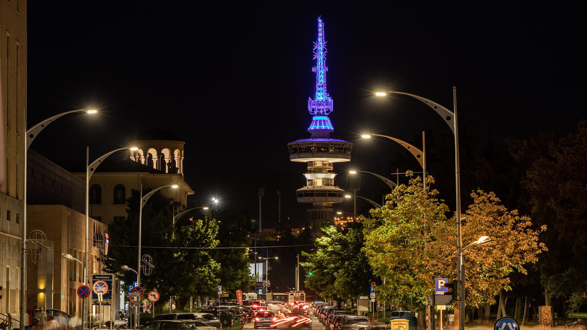 Thessaloniki: OTE Tower Rotating Experience mit Light Meal