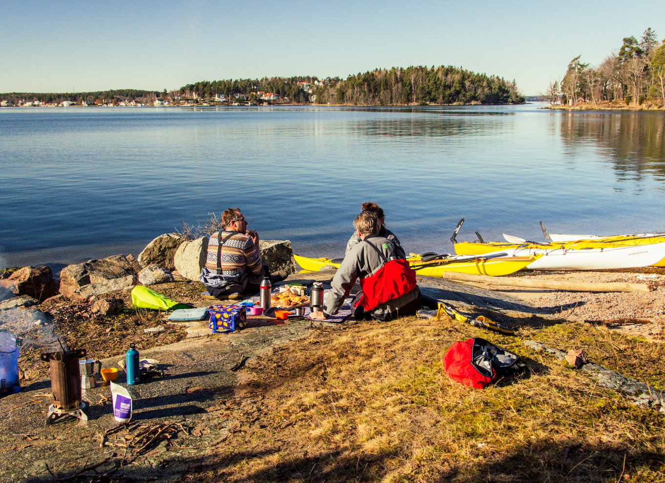 Stockholm: Kajaktur på skærgårdsøerne og udendørs picnic