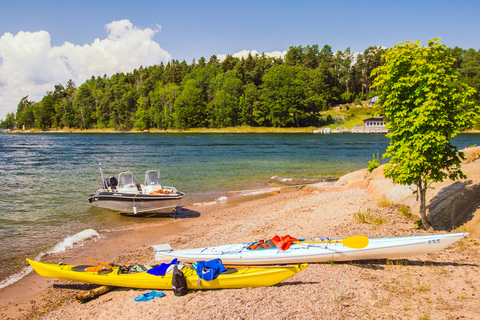 Stockholm: Archipel eilanden kajaktocht en picknick in de buitenluchtHalfdaagse tour per kajak met Outdoor Fika