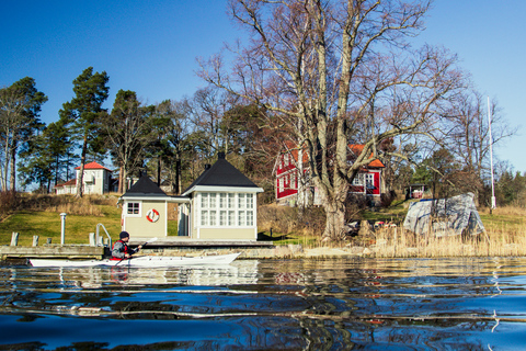 Stockholm : kayak d'hiver de 3 heures et expérience Fika