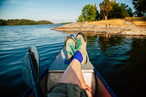 Stockholm: Canoe Adventure in Bogesund Nature Reserve