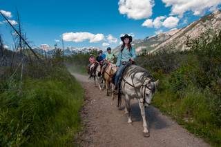 Passeggiate a cavallo a Banff (Canada)