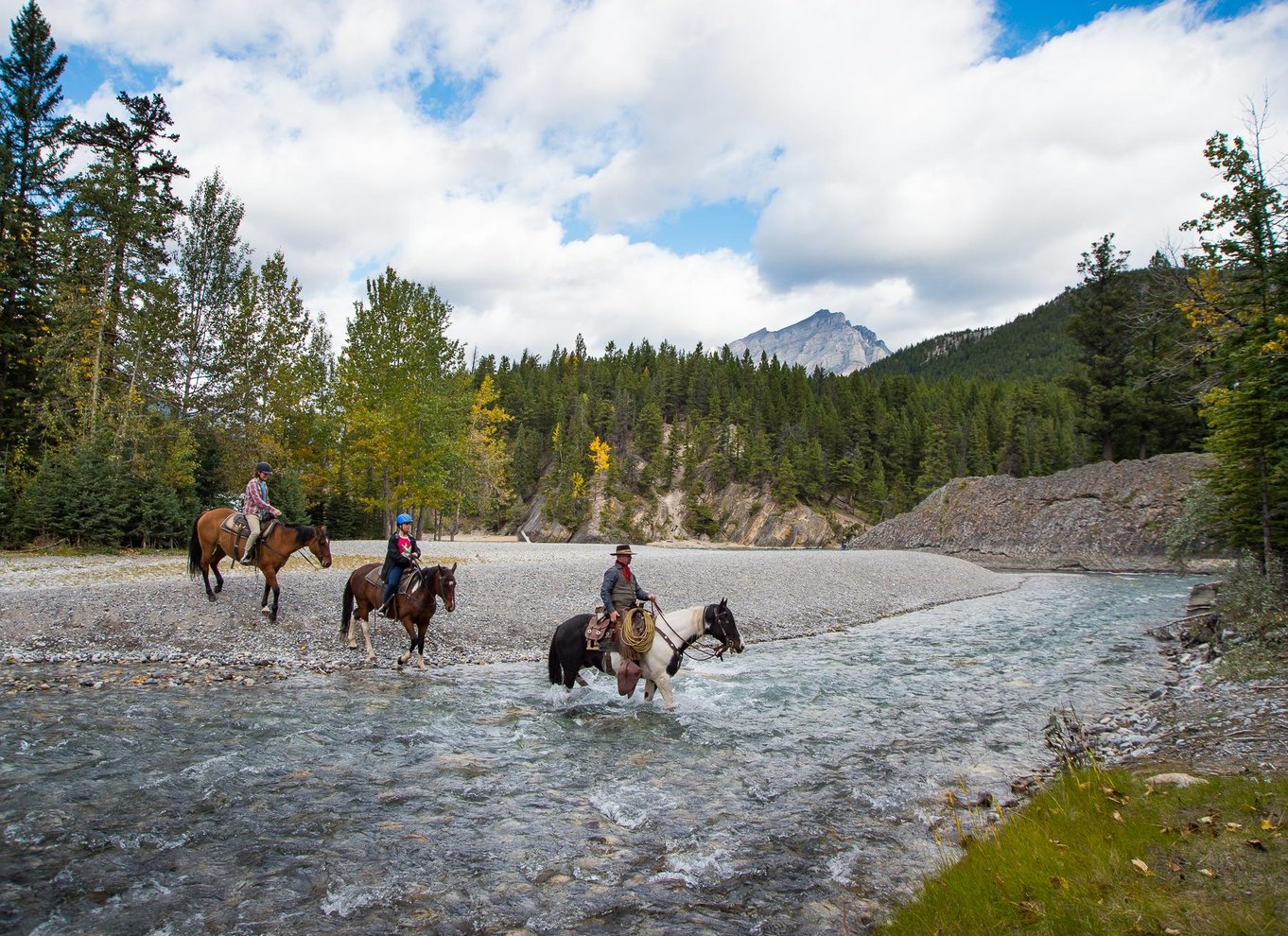 Banff National Park: 1 times ridetur til hest på Spray River
