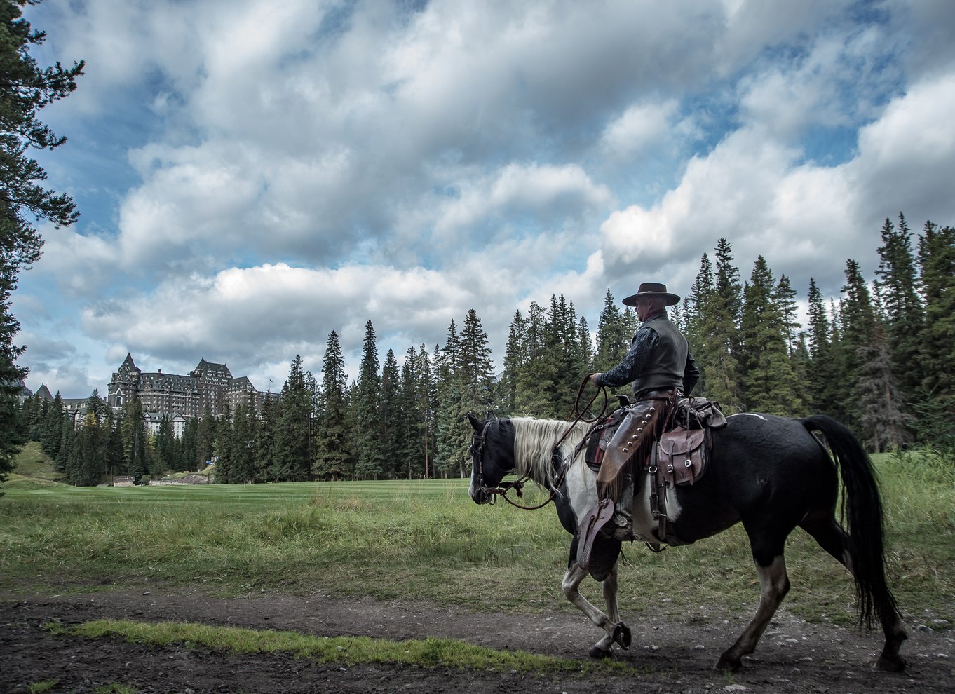 Banff National Park: 1 times ridetur til hest på Spray River