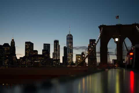 Manhattan: Skyline Bus Tour at Night
