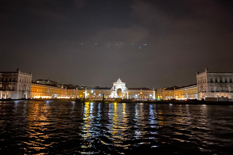 Lissabon: Segeltur på natten