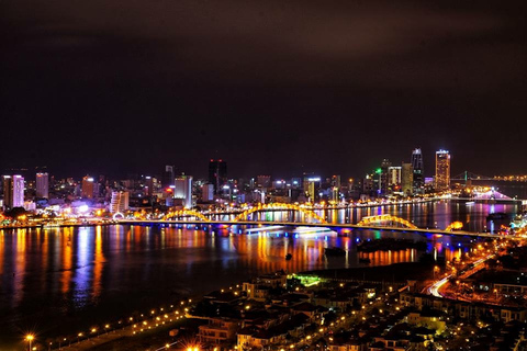 Da Nang: Night Tour with Drink at Rooftop Bar and Dinner Private Tour