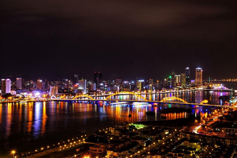 Da Nang: Night Tour with Drink at Rooftop Bar and Dinner Group Tour