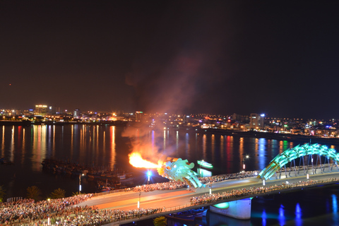 Da Nang: Night Tour with Drink at Rooftop Bar and Dinner Group Tour