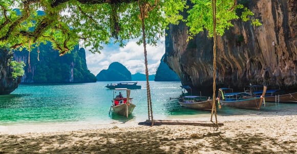 Krabi: Hong Island Longtail Boat & Kayak Tour w Buffet Lunch