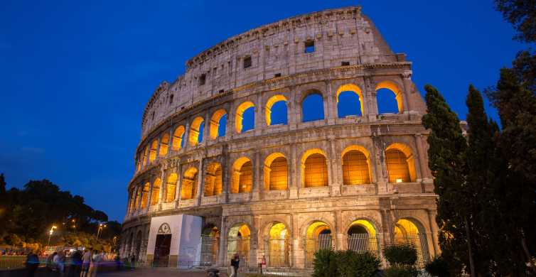 Colisée : excursion nocturne avec Forum romain et mont Palatin