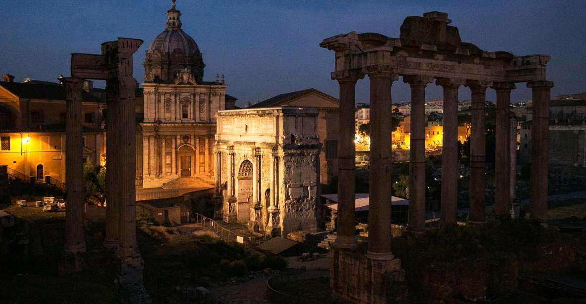 Koloseum: Wycieczka nocą z Forum Romanum i wzgórzem Palatyn