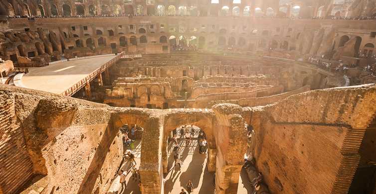 Колизей: тур с полом арены, подземельем, римским форумом и холмом Палатин