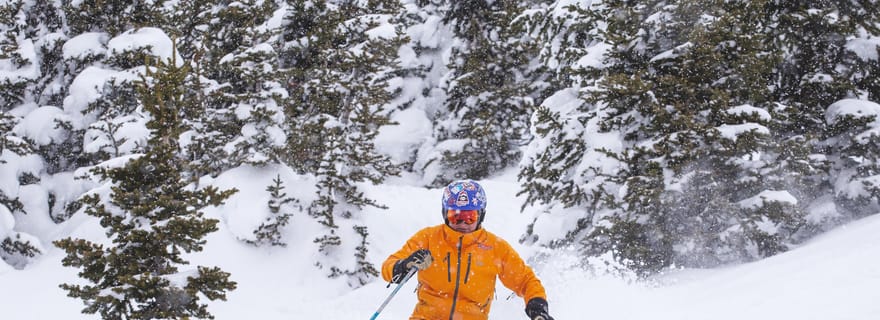 Depuis Jackson : Bus de ski aller-retour de Grand Targhee Resort