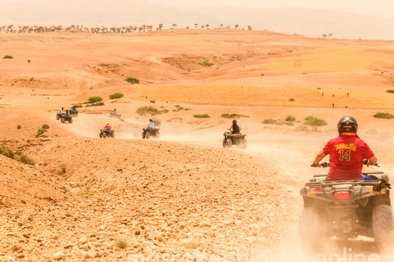 Marrakech: aventure en quad d'une demi-journée dans le désert d'Agafay